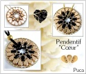 Pattern Puca Pendant Coeur uses Amos Ios Foc with bead purchase